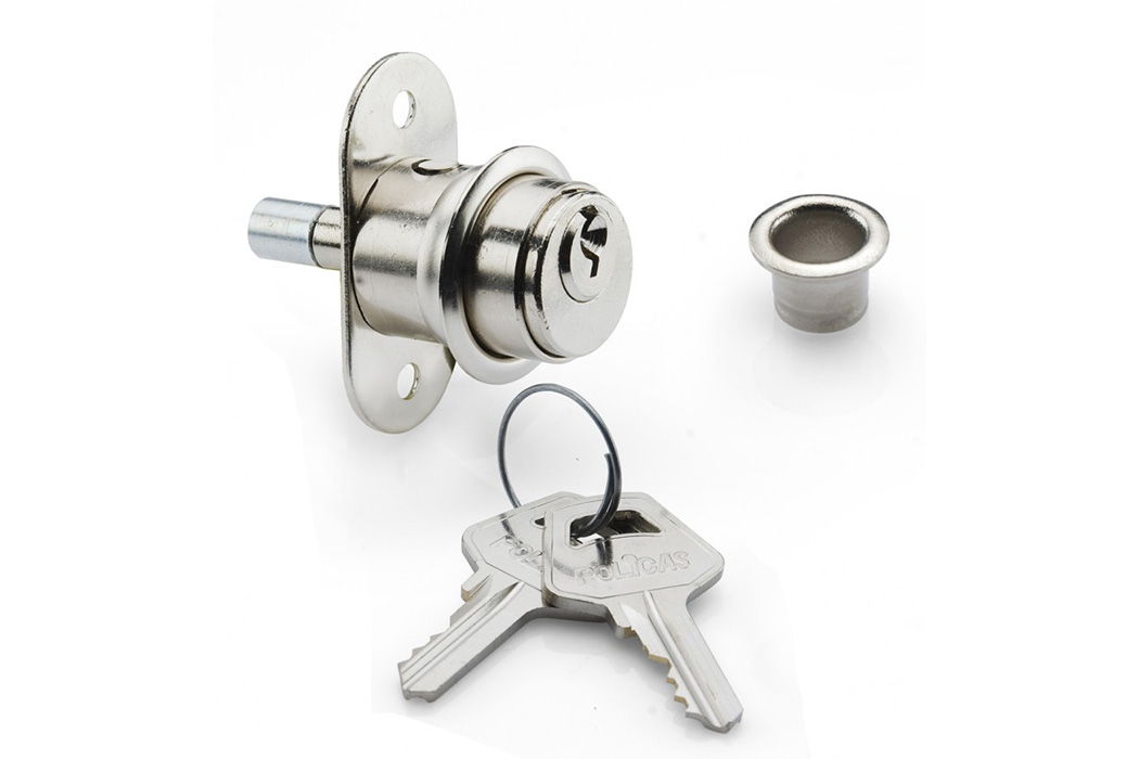 cerradura boton 2224-25 policas - poli