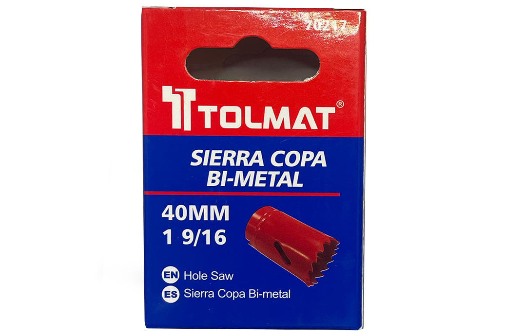 sierra copa  40mm bimetal ligna