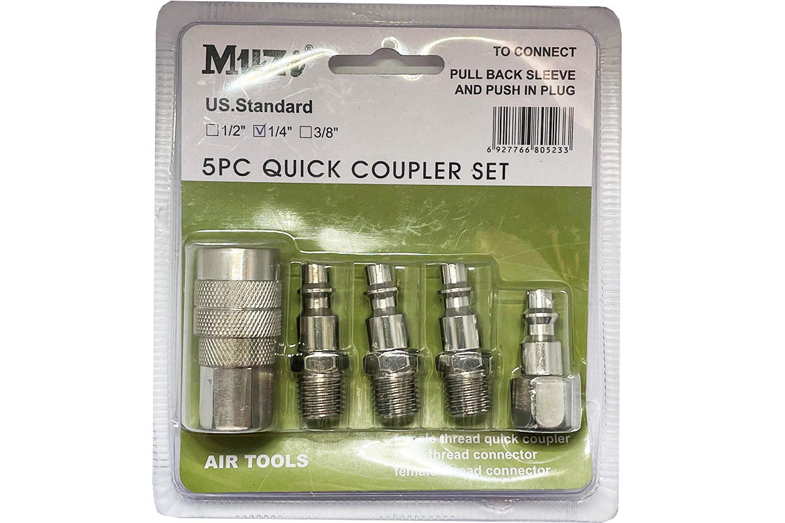 acople rapido 1/4 set 5 pzas met