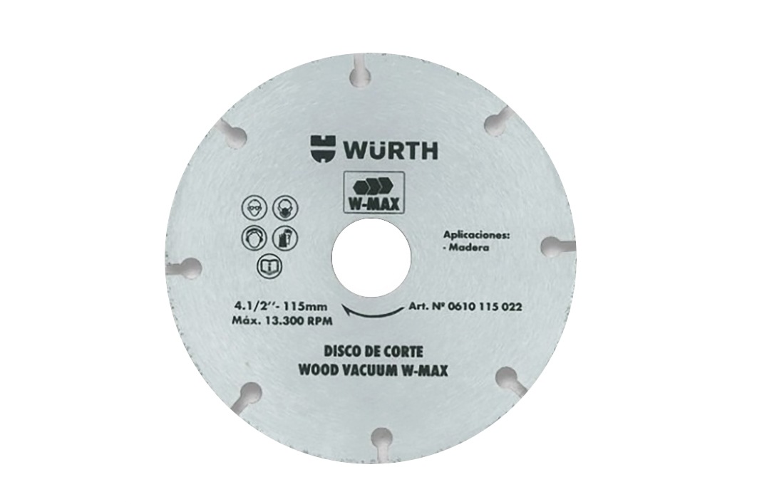 disco diamantado p madera 15 mm