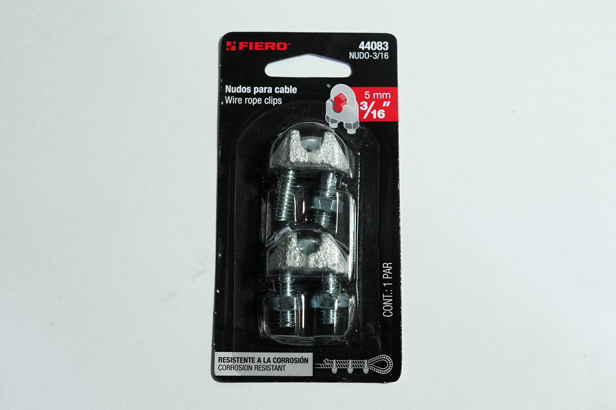 abrazadera para cable  3/16 5mm