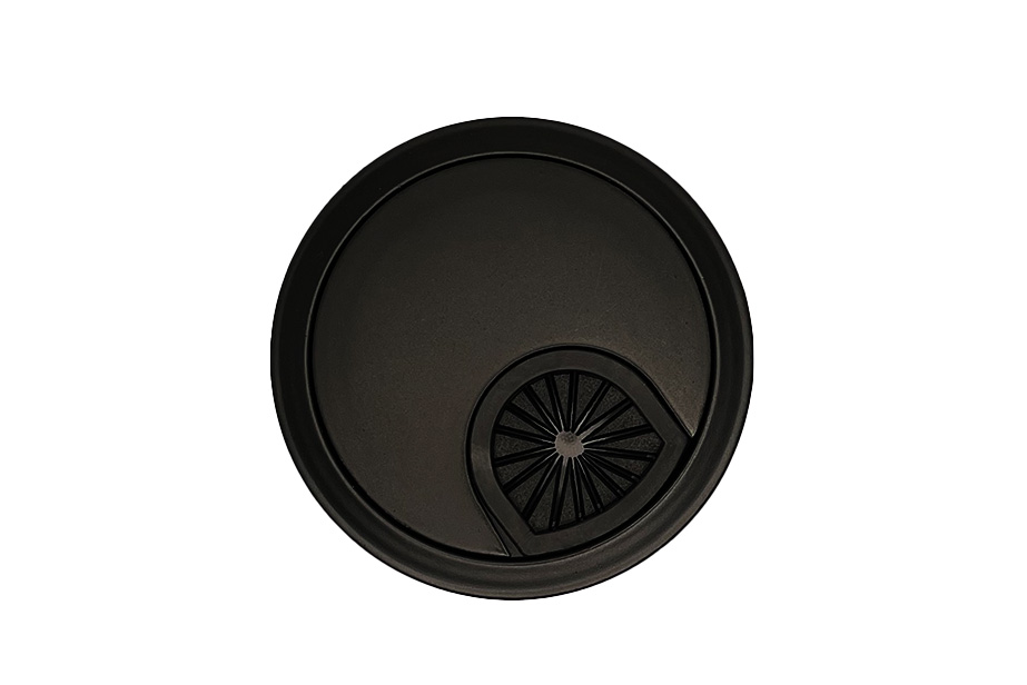 pasacable 60mm negro mate