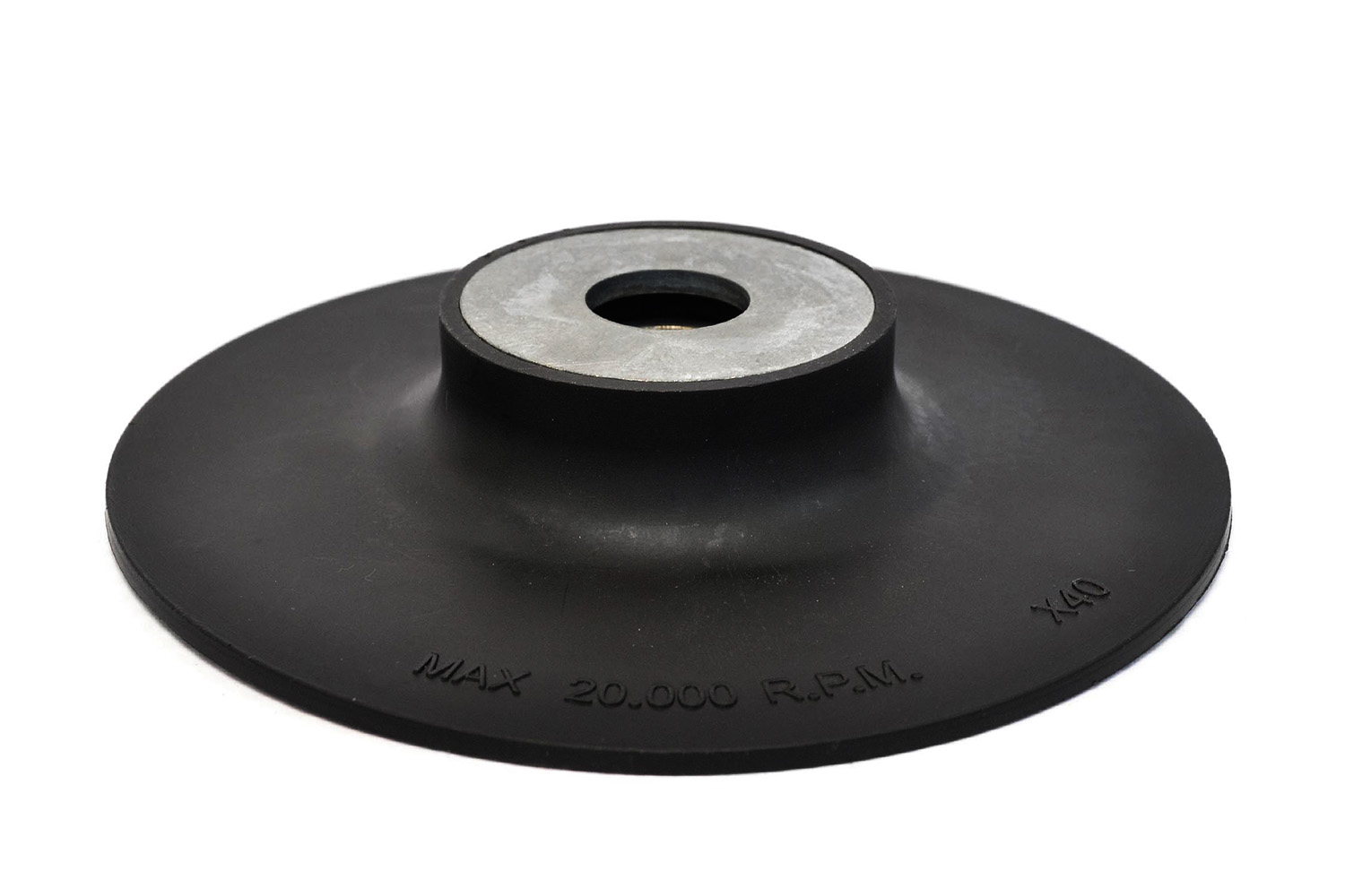 soporte 4,1/2 de goma con hilo