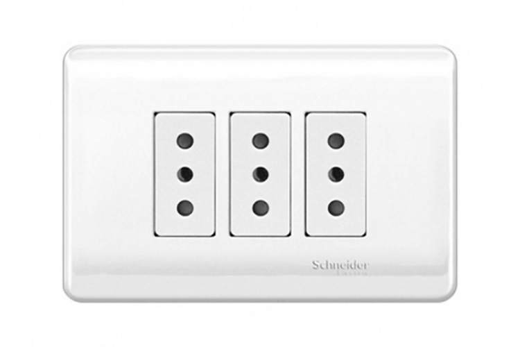 placa c/enchuf triple 2+t puenteado