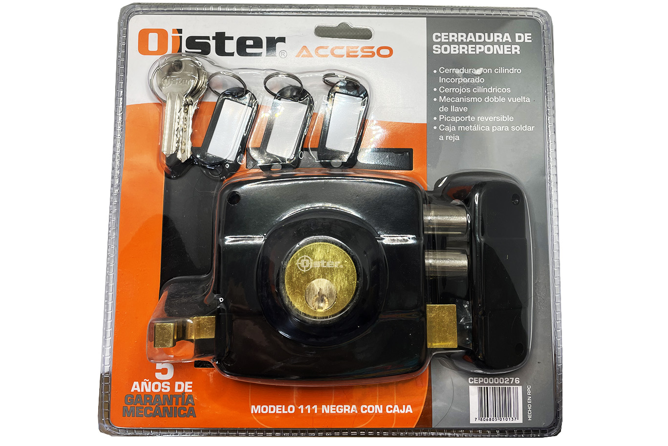 cerradura oister 111 ccaja porton fierro