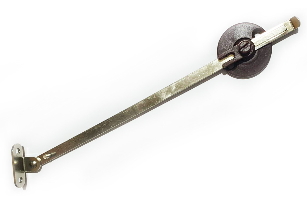 soporte recto con freno plastico café